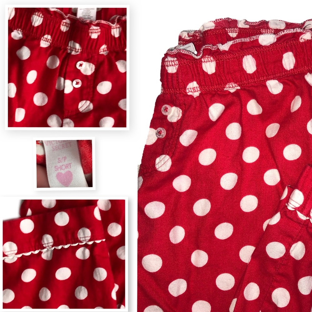 Victoria’s Secret Polka Dot Flannel Pj Set • Small - Picture 6 of 8